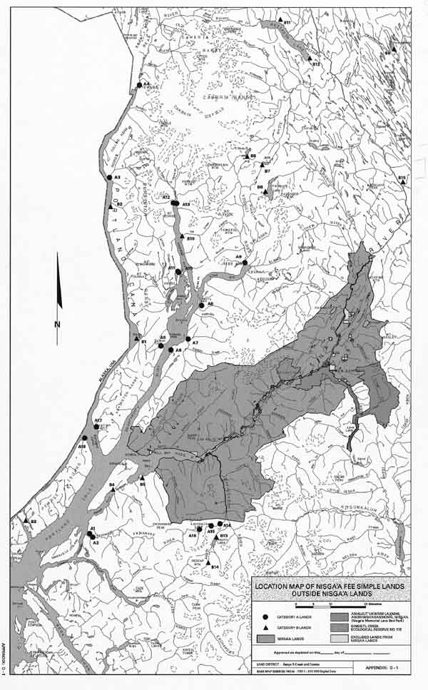 Map of Category A and B Lands