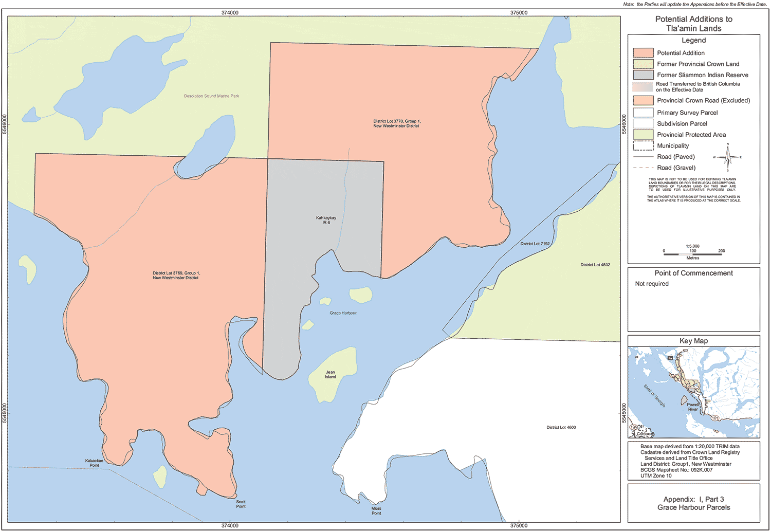 Appendix I Part 3 Map of Grace Harbour Parcels